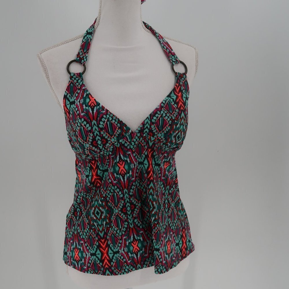 Converse Multi-Color Halter Tankini Top Size Medium NWT